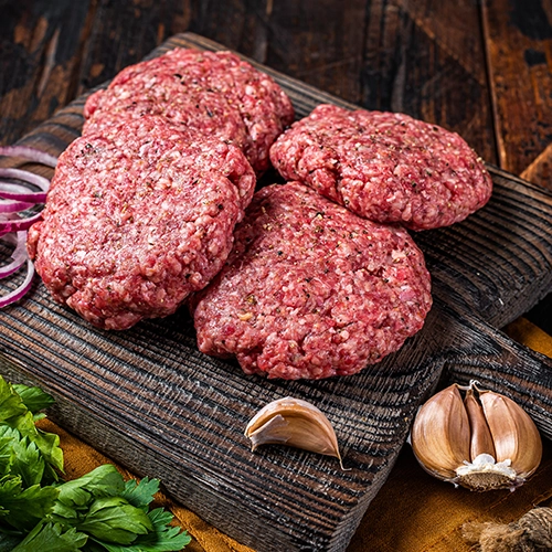 Bœuf Steak haché (6€ le paquet de 4)