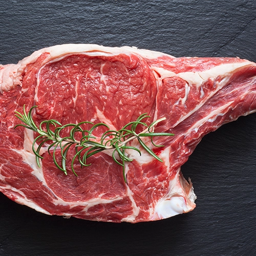 Cote de bœuf (24.00€ le kg)