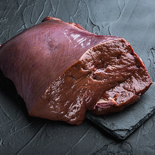 Le foie de bœuf (15.00€ le kg)